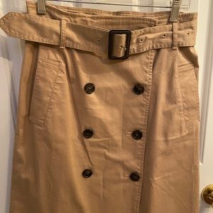 Talbots Classic Button Front Skirt